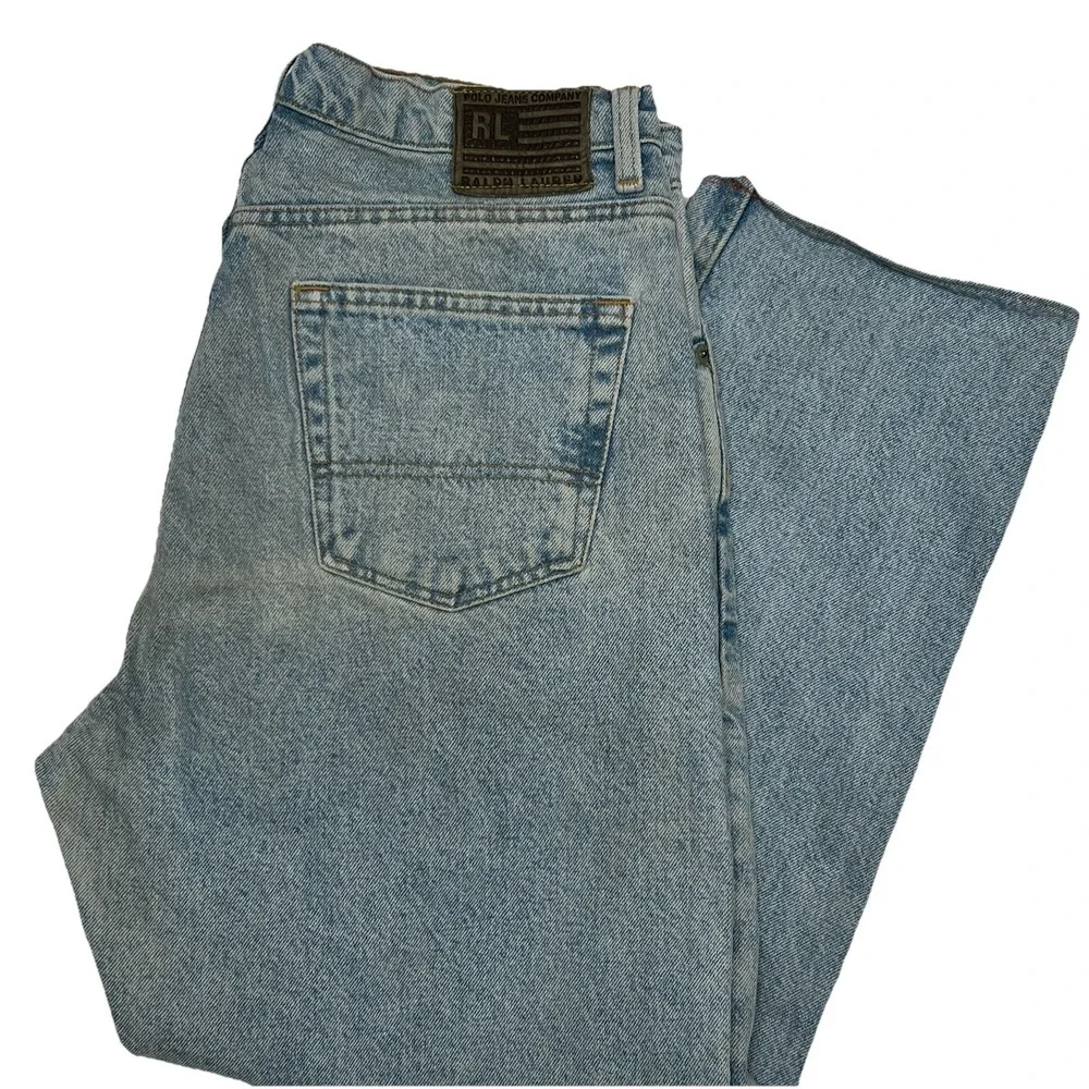 Vintage Y2K RL Polo Jeans Co Mens 34x30 Ralph Lauren Relaxed Fit Denim